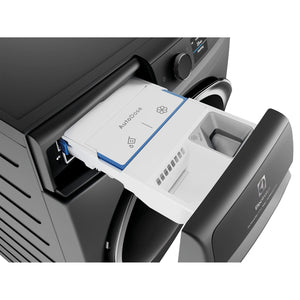 Electrolux 900 Series 12kg UltimateCare Front Load Washing Machine Dark Onyx EWF1242R9SC, Drawer Open