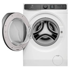 Electrolux 900 Series 12kg UltimateCare Front Load Washing Machine White EWF1242R9WC, Front View with Door Open