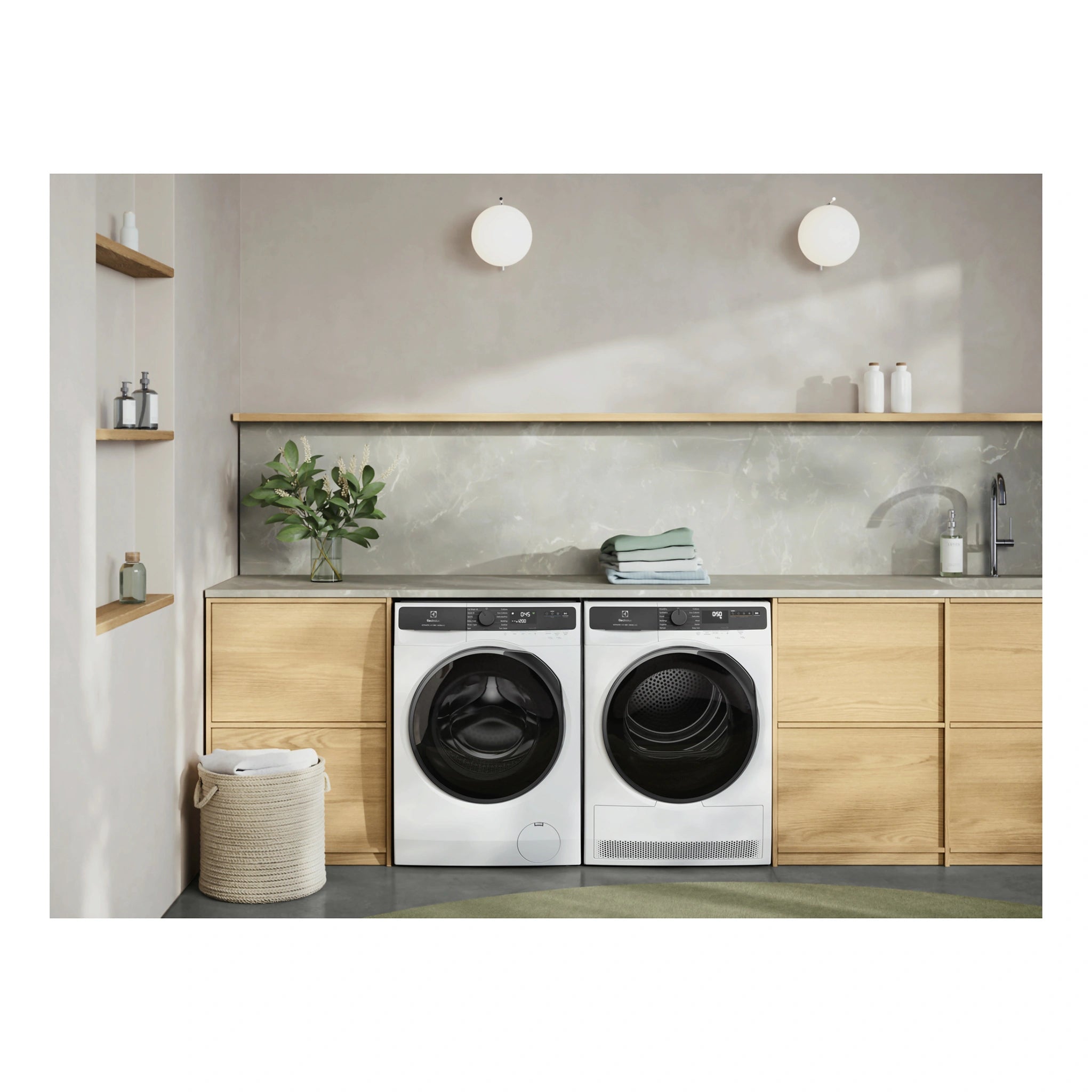 Electrolux 8kg 500 Series White Front Load Washing Machine EWF8023P5WCS, Life Style 