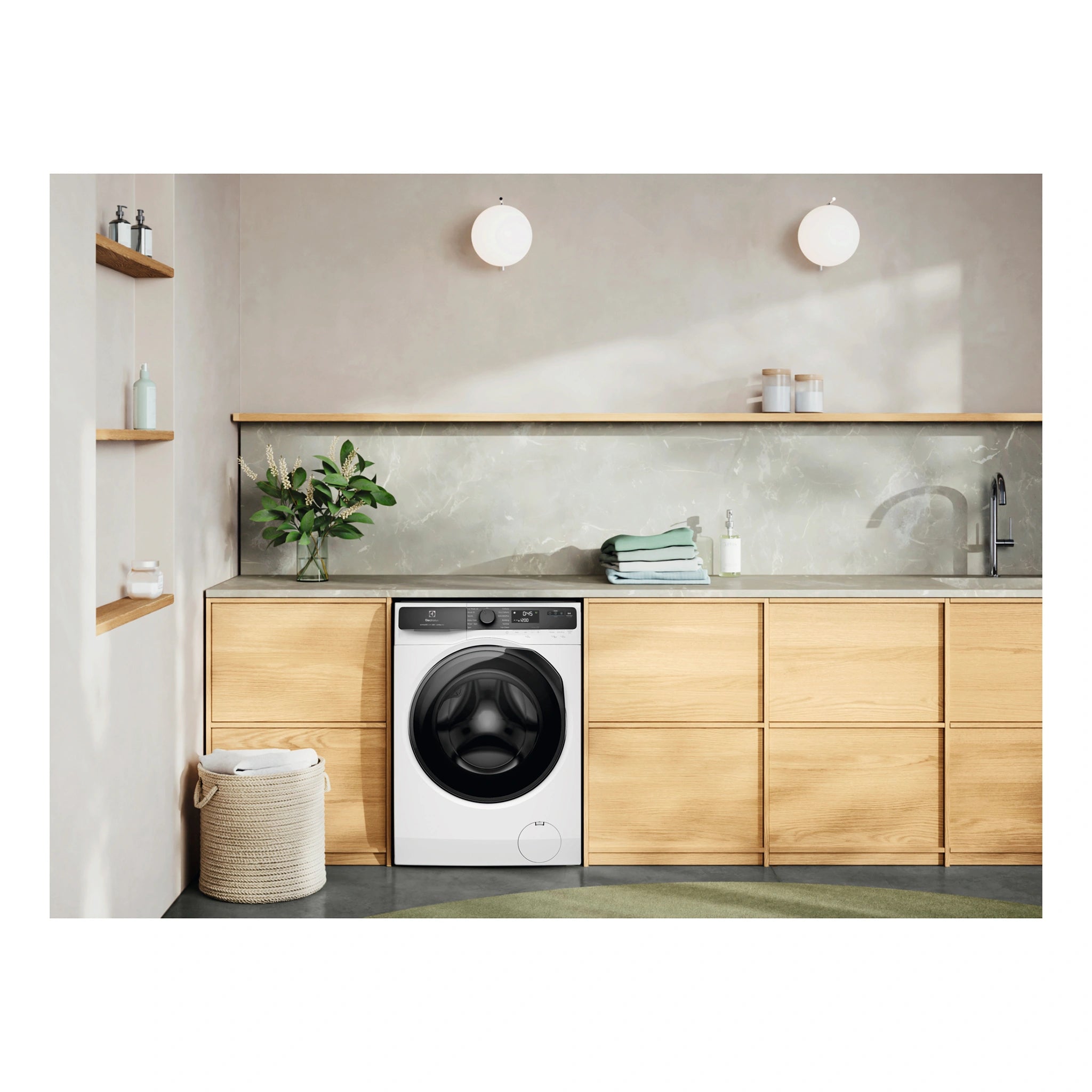 Electrolux 8kg 500 Series White Front Load Washing Machine EWF8023P5WCS, Life Style 