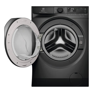 Electrolux 9kg UltimateCare 700 Dark Onyx Front Load Washing Machine EWF9043R7SCS, Front View with Door Open