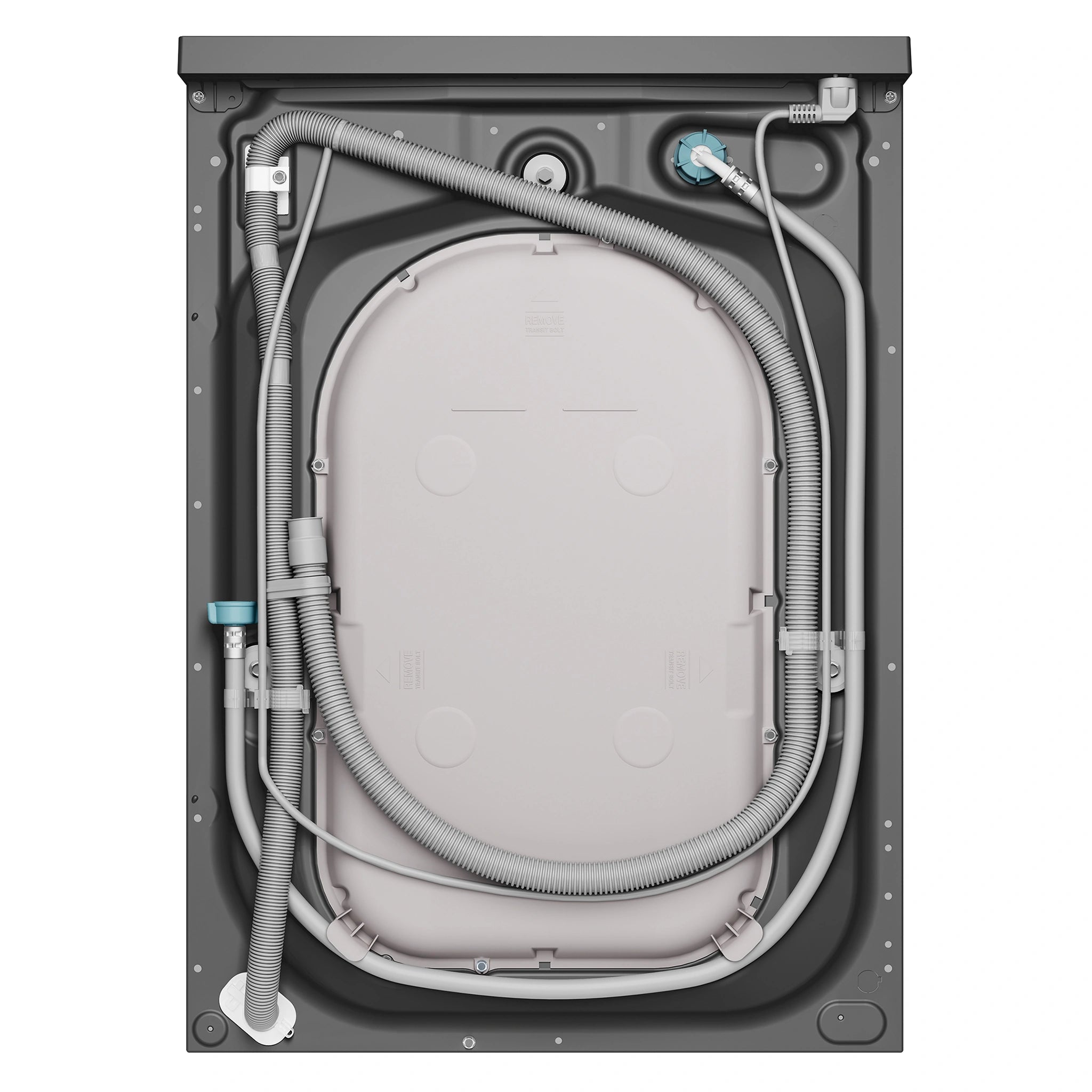 Electrolux 9kg UltimateCare 700 Front Load Washing Machine - Dark Onyx EWF9043R7SC, Back View