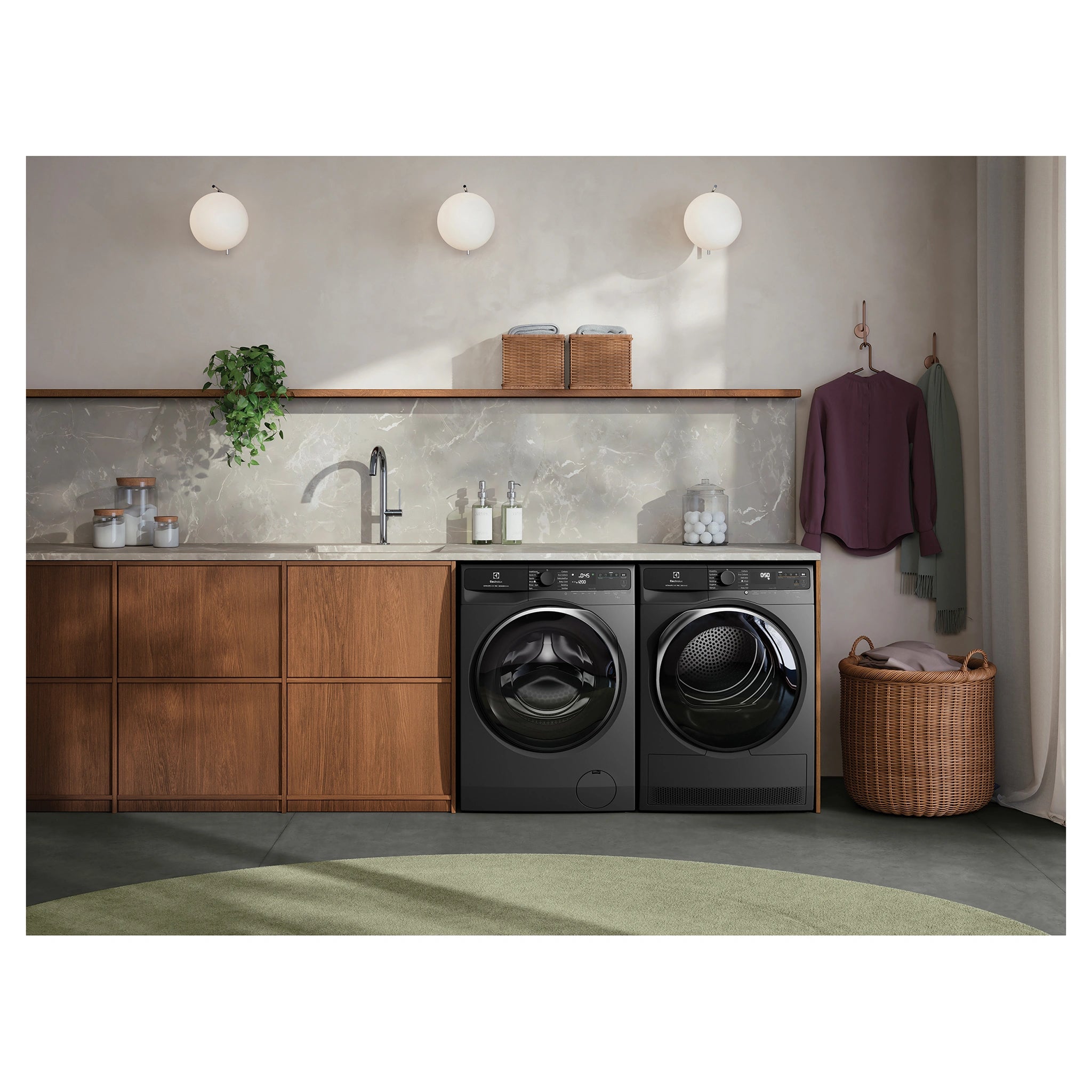 Electrolux 9kg UltimateCare 700 Front Load Washing Machine - Dark Onyx EWF9043R7SC, Lifestyle