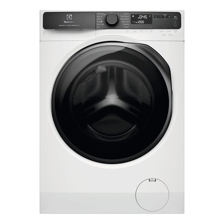 Electrolux 9kg UltimateCare 700 White Front Load Washing Machine EWF9043R7WCS, Front View