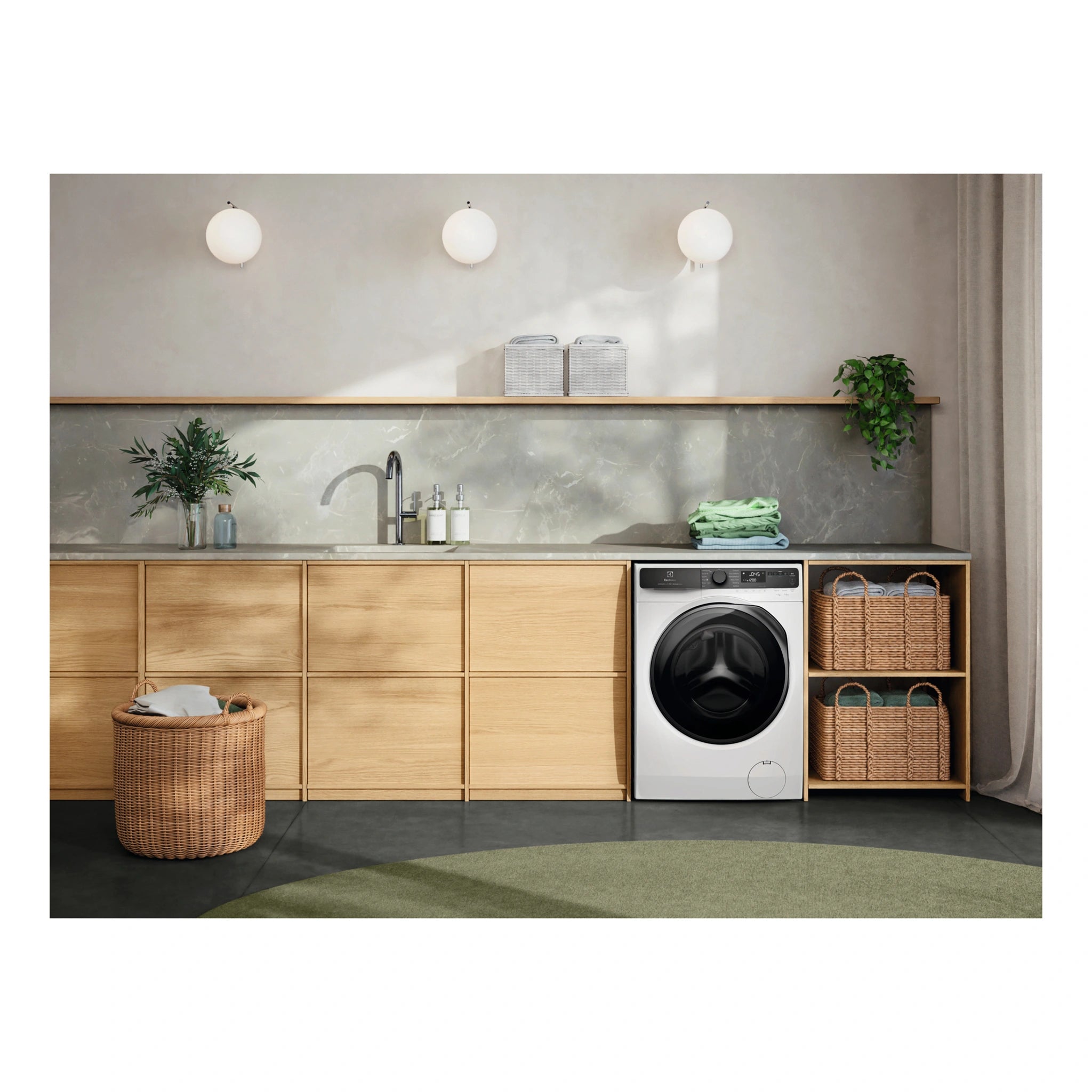 Electrolux 9kg UltimateCare 700 White Front Load Washing Machine EWF9043R7WCS, LIfe Style