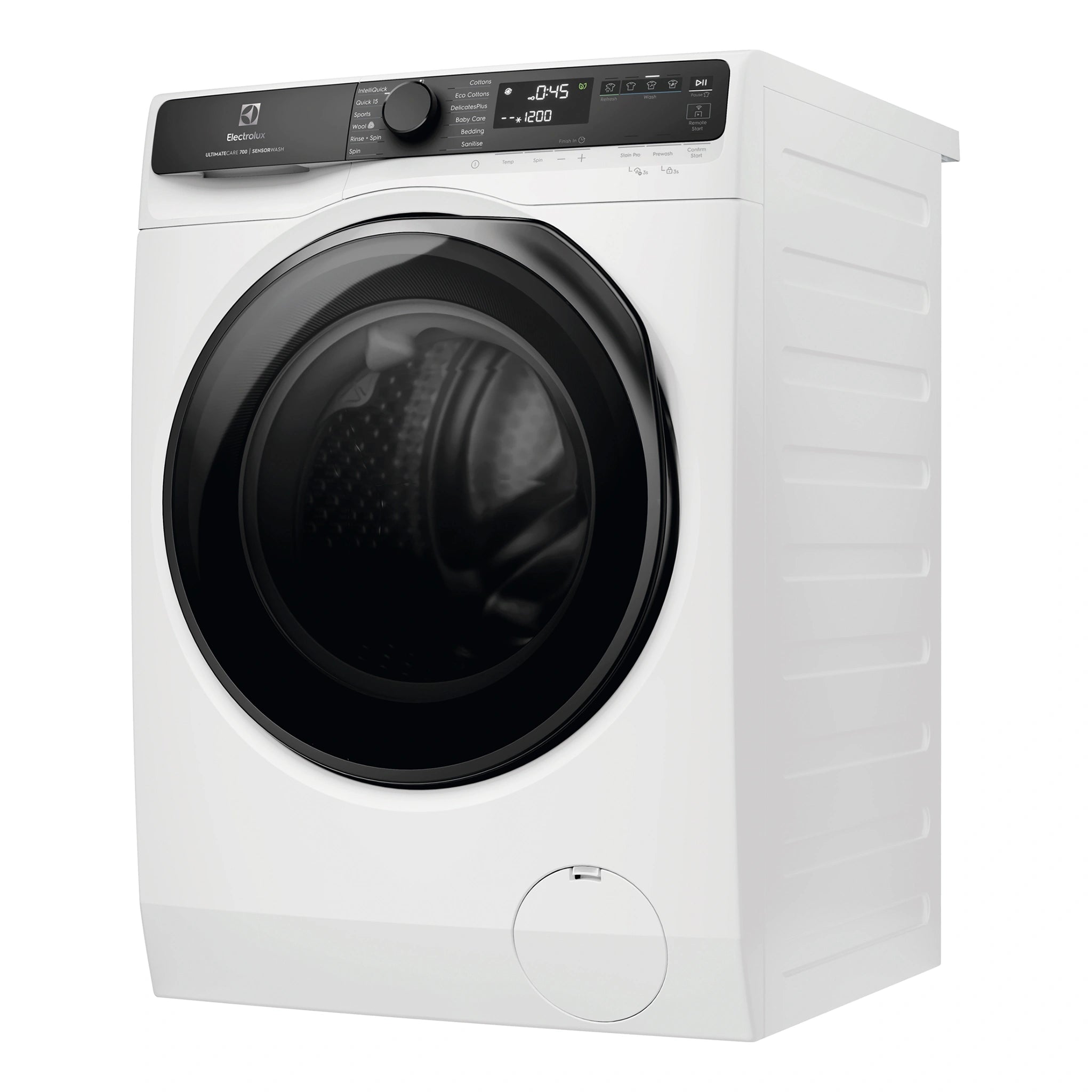 Electrolux 9kg UltimateCare 700 White Front Load Washing Machine EWF9043R7WCS, Right Side View