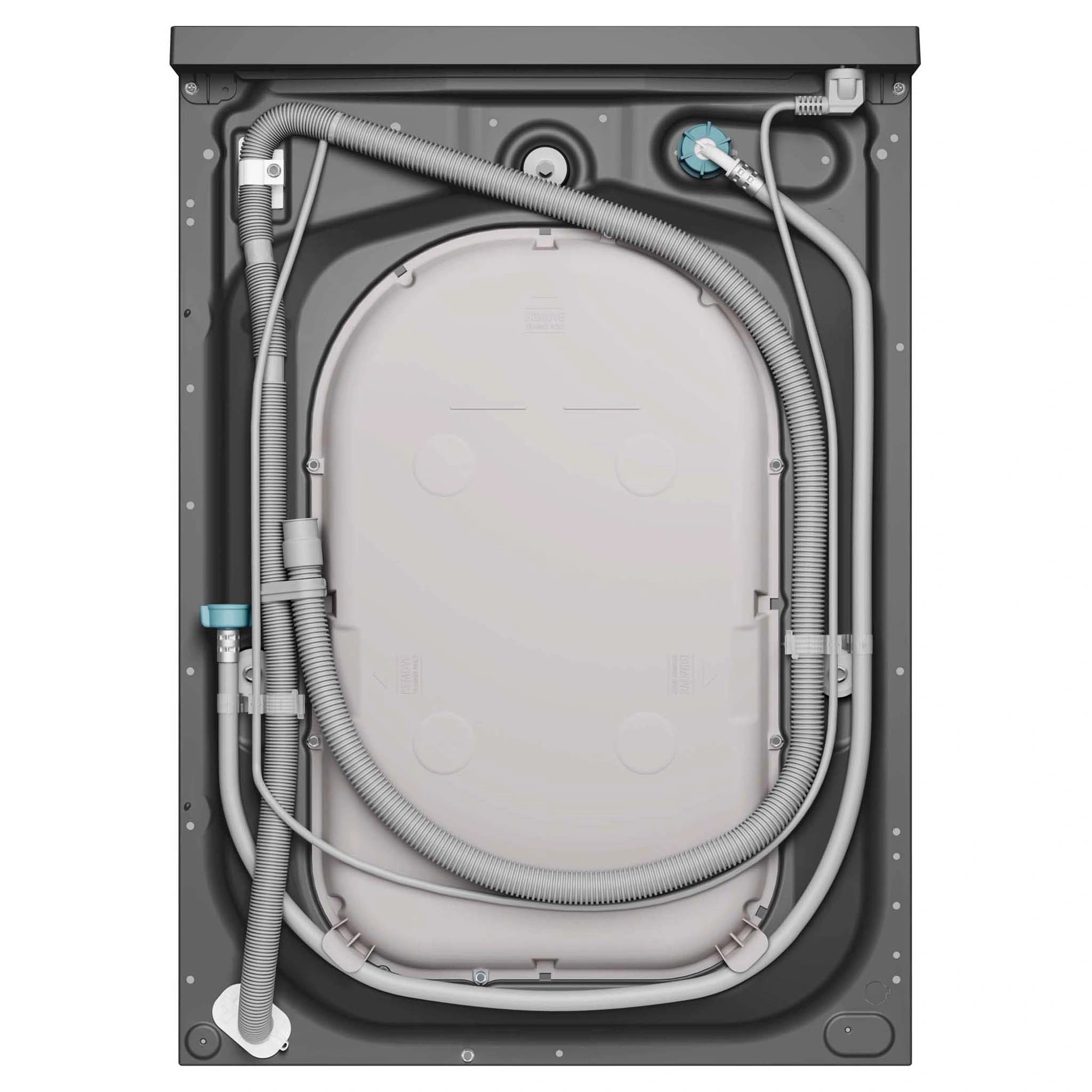 Electrolux 10kg/6kg 700 Series Dark Onyx Washer Dryer Combo EWW1043R7SCS, Back Side View