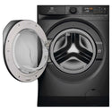 Electrolux 10kg/6kg 700 Series Dark Onyx Washer Dryer Combo EWW1043R7SCS, Door Open View