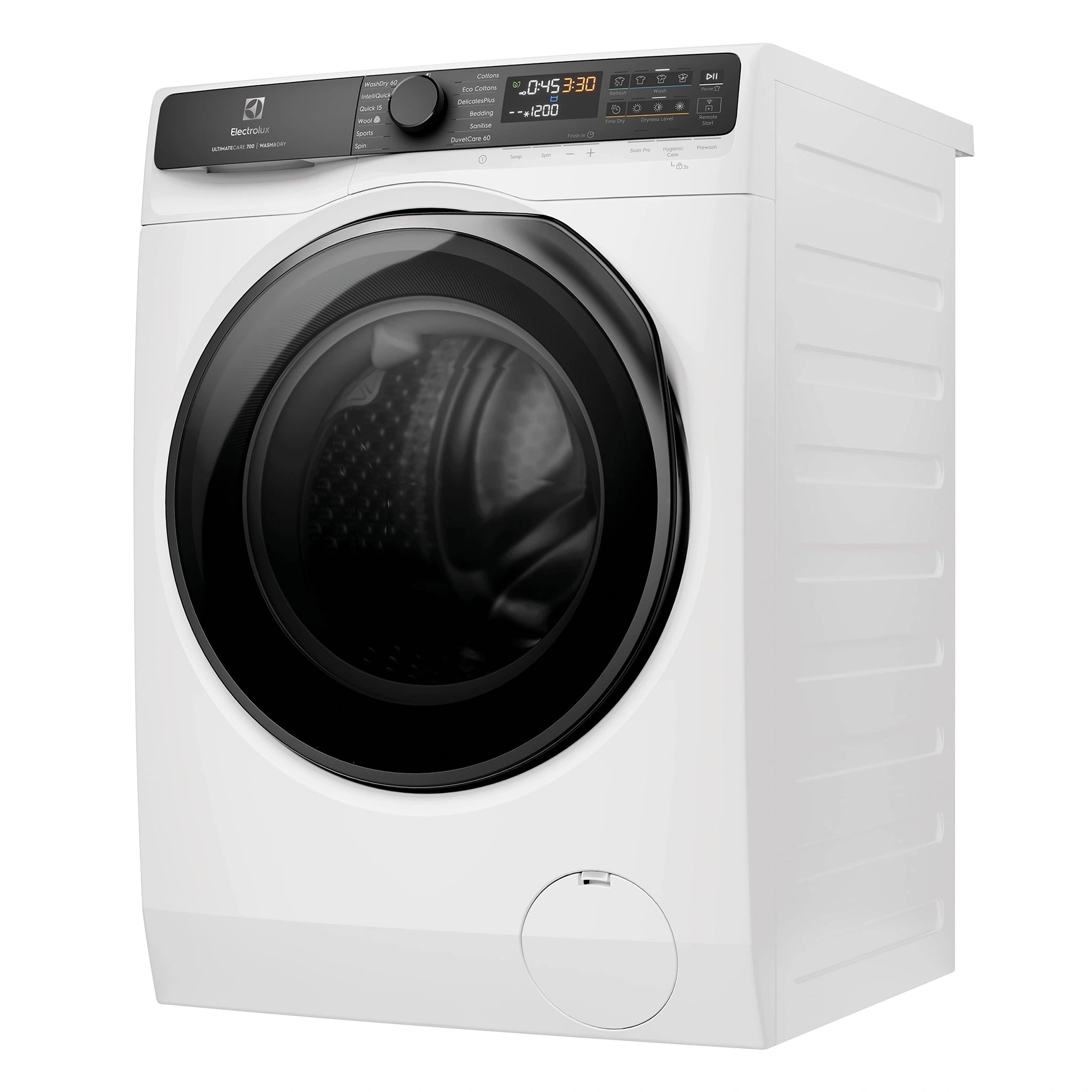 Electrolux 10kg Ultimate Care 700 Washer Dryer Combo EWW1043R7WC, Right Side View