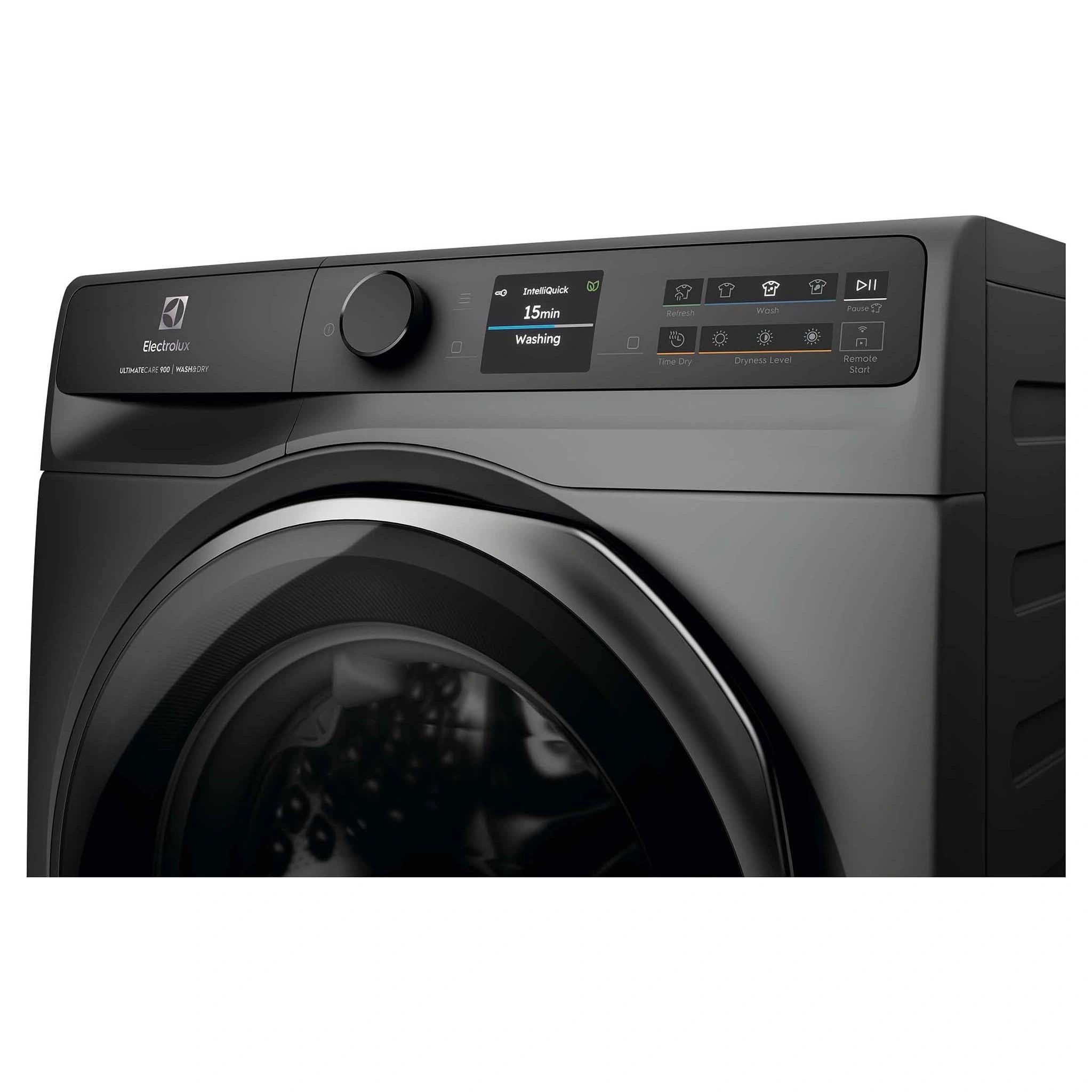 Electrolux 12kg/8kg 900 Series Dark Onyx Washer Dryer EWW1242R9SCS, Control Panel View