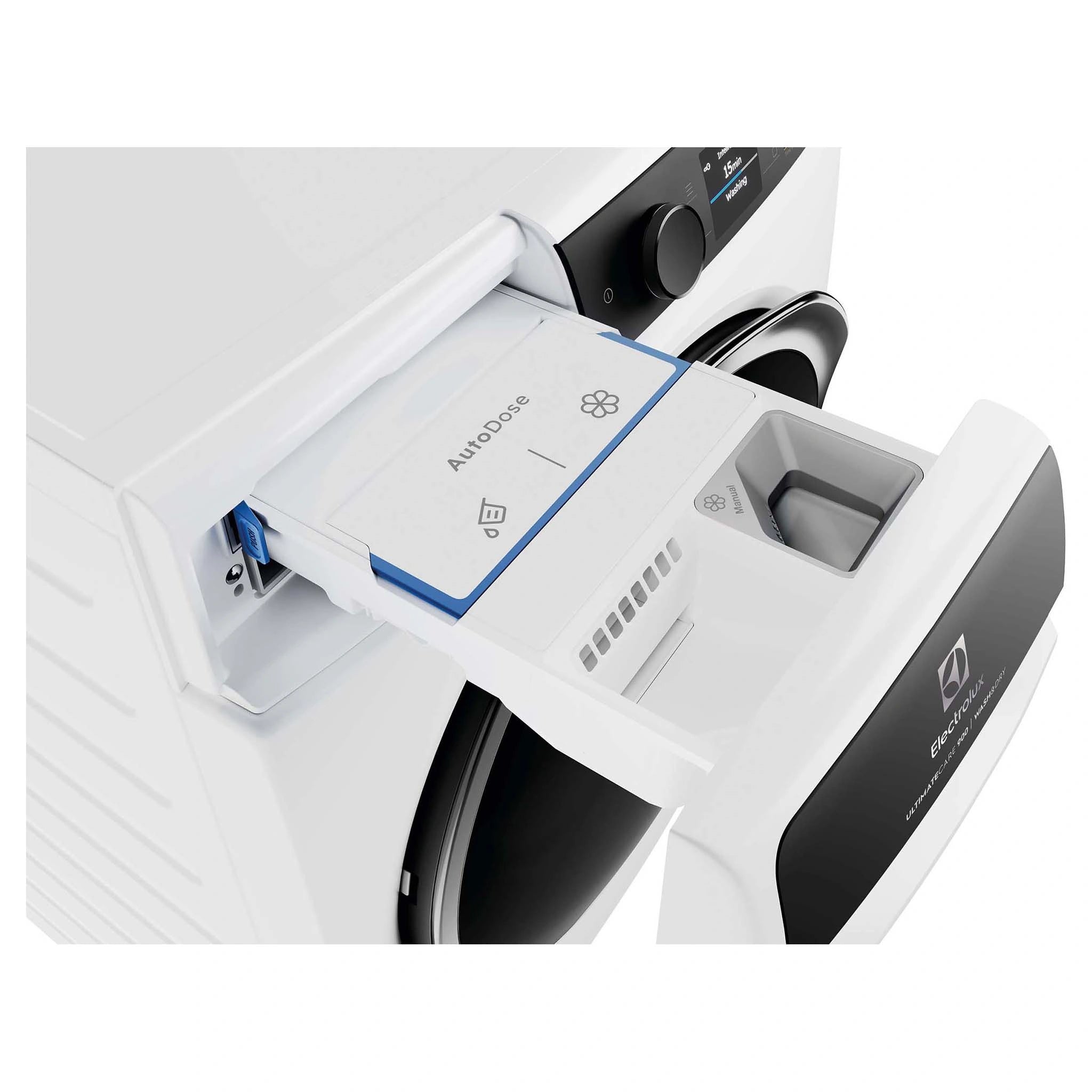 Electrolux 12kg/8kg 900 Series White Washer Dryer Combo EWW1242R9WCS, Drawer Open View