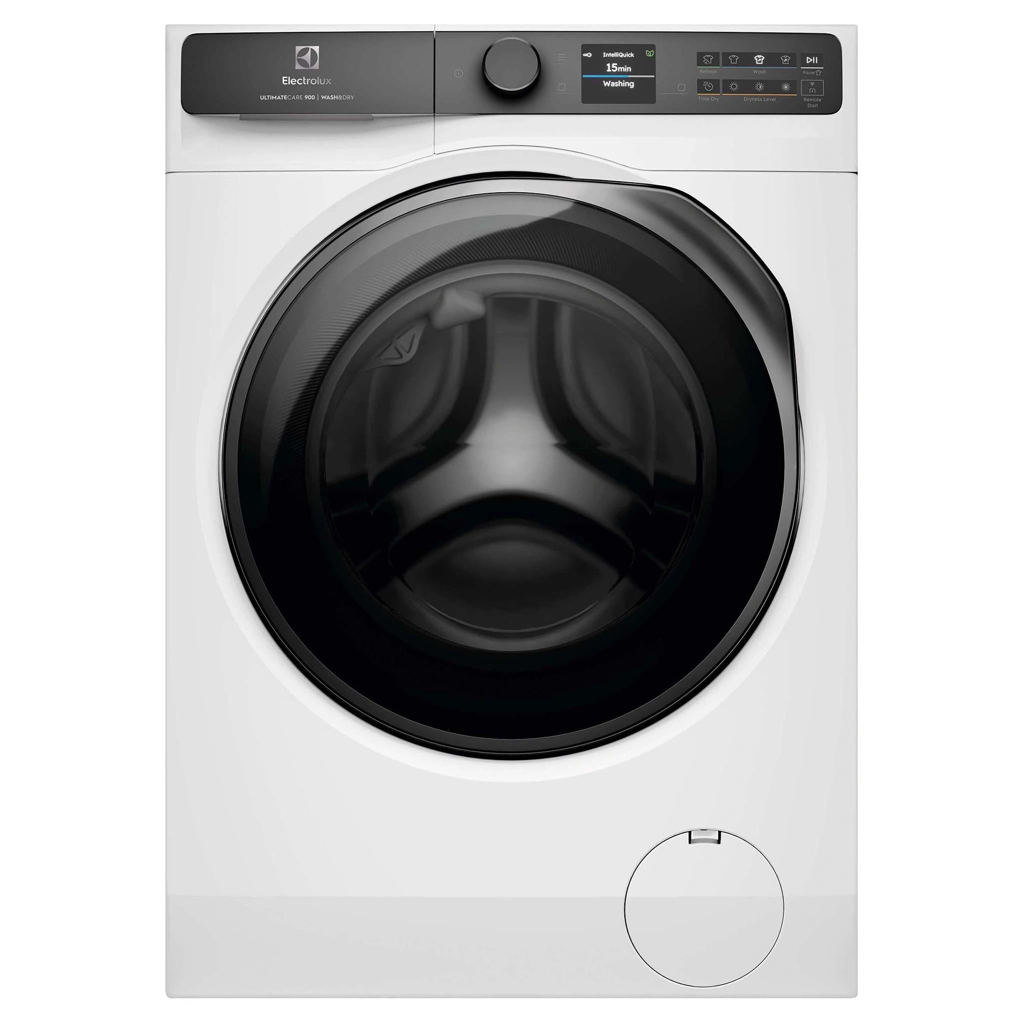 Electrolux 12kg/8kg 900 Series White Washer Dryer Combo EWW1242R9WCS, Front View