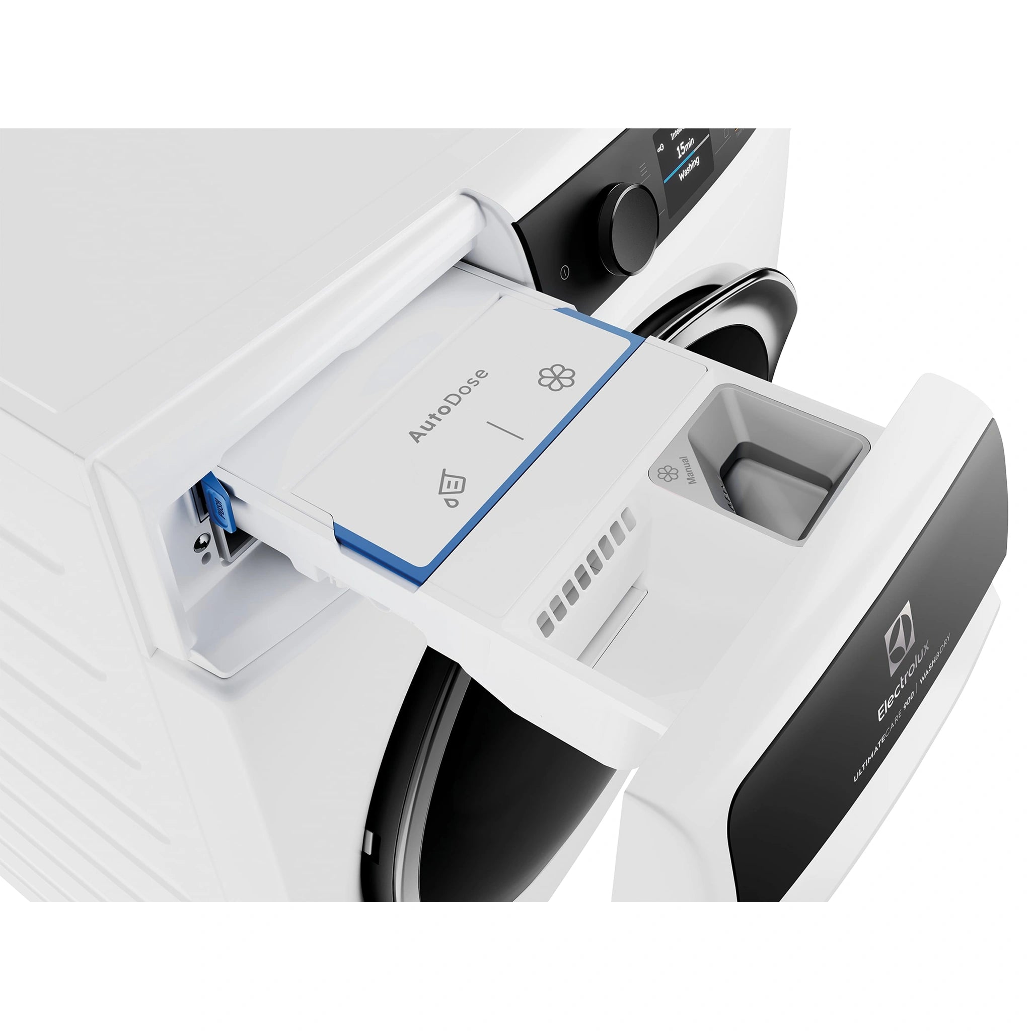 Electrolux 12kg/8kg UltimateCare 900 Front Load Washer Dryer- White EWW1242R9WC, Drawer Open
