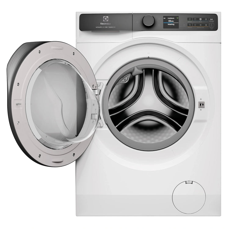 Electrolux 12kg/8kg UltimateCare 900 Front Load Washer Dryer- White EWW1242R9WC, Front View With Door Open