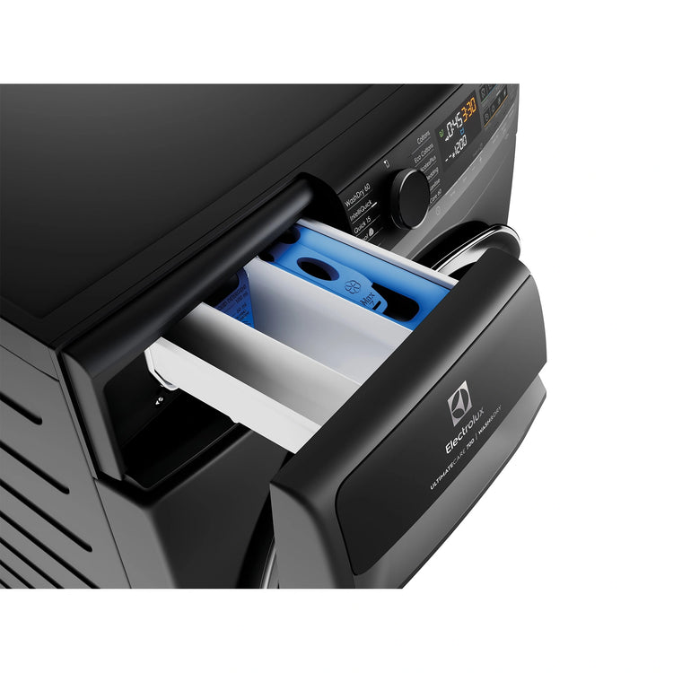 Electrolux 12kg/8kg UltimateCare 700 Dryer Dark Onyx Washer Dryer Combo EWW1243R7SC, Drawer Open