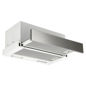 Emilia 60cm Slideout Rangehood Stainless Steel CK60SLF, Front Left Side View Door Open