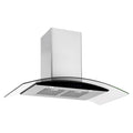 Emilia 90cm Stainless Steel Canopy Rangehood (800m³/h) CK90CGNF, Front View