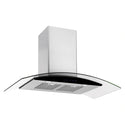 Emilia 90cm Stainless Steel Canopy Rangehood (800m³/h) CK90CGNF, Front View