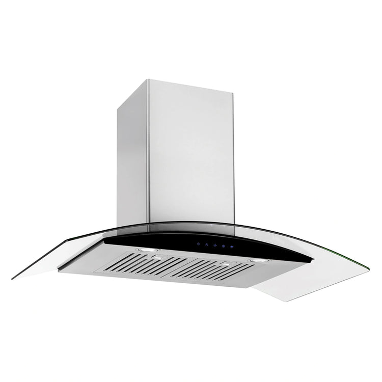 Emilia 90cm Stainless Steel Canopy Rangehood (800m³/h) CK90CGNF, Front View