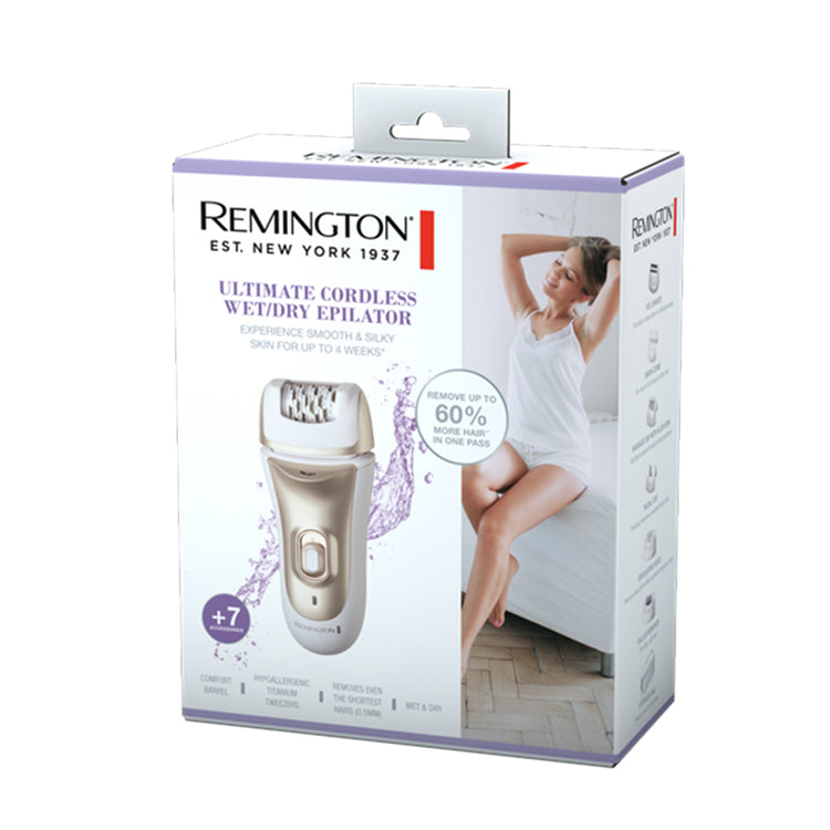 Remington EP7036AU Smooth & Silky Ultimate Cordless Wet/Dry Epilator