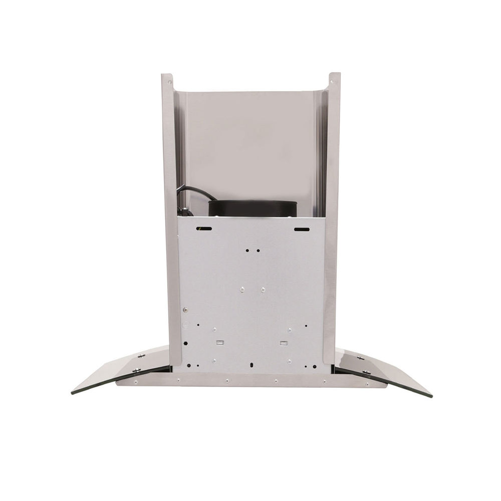 Esatto ERHGC60 60cm Curved Glass Canopy Rangehood, Back view