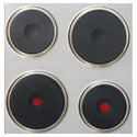Arc ESH60 60cm Stainless Steel Electric Cooktop, Cooktop view