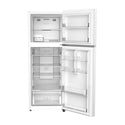 Esatto 314L Top Mount Fridge White ETM314W, Front view with all doors open
