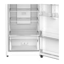 Esatto 314L Top Mount Fridge White ETM314W, Glass shelf and vegetable crisper drawer view