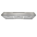 Euromaid 60cm Fixed Rangehood, Stainless Steel R60FS, Front View