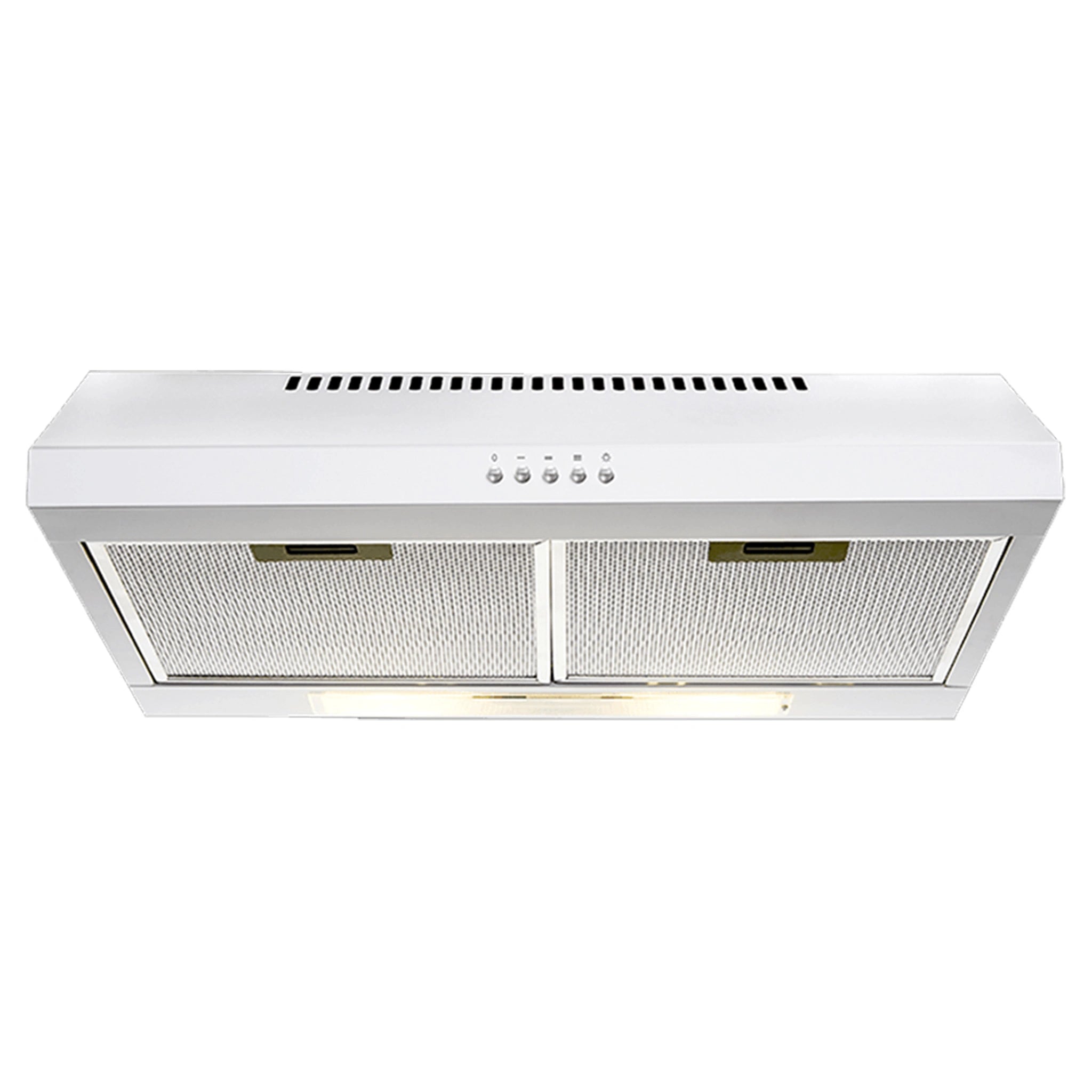 Euromaid 60cm Fixed Rangehood, White R60FW, Front View