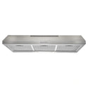 Euromaid 90cm Fixed Rangehood, Stainless Steel R90FS, Front View