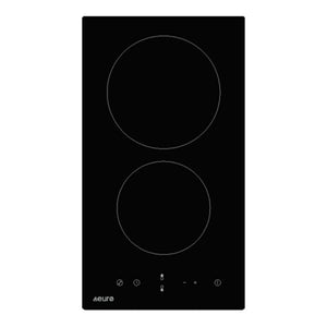 Euro Appliances 30cm Ceramic Cooktop – Black ECT32C2, Front View