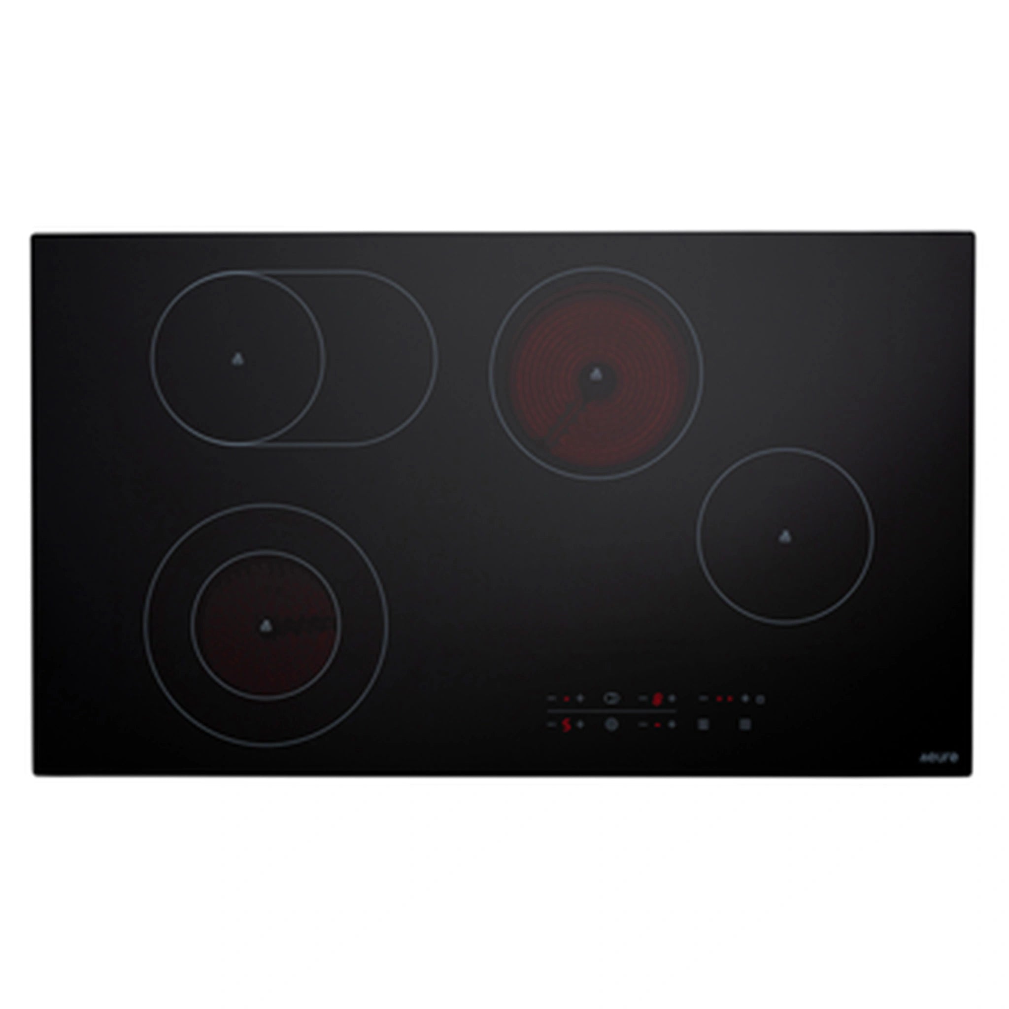 Euro 90cm Ceran Cooktop ECT900C62, Front View
