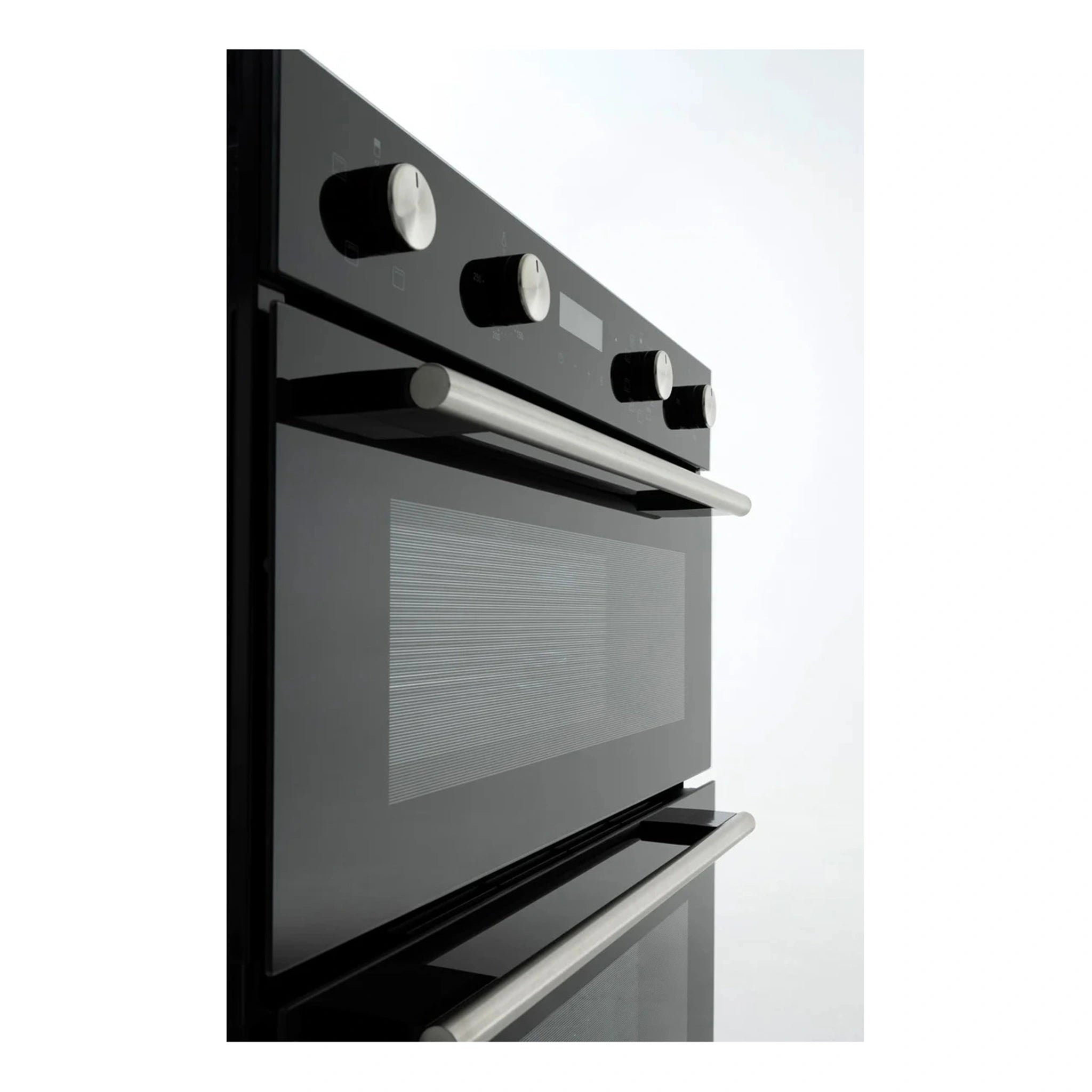 Euro 60cm Electric Double Oven EO8060DBK, Side View