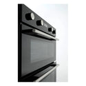 Euro 60cm Electric Double Oven EO8060DBK, Side View