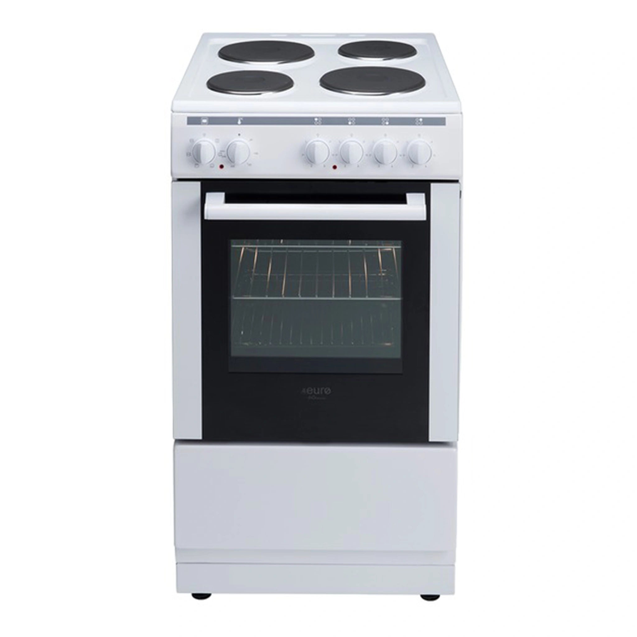 Euro Appliances 50cm Electric Freestanding Oven EV500EWH, Front View