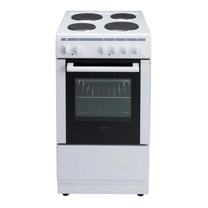 Euro Appliances 50cm Electric Freestanding Oven EV500EWH, Front View