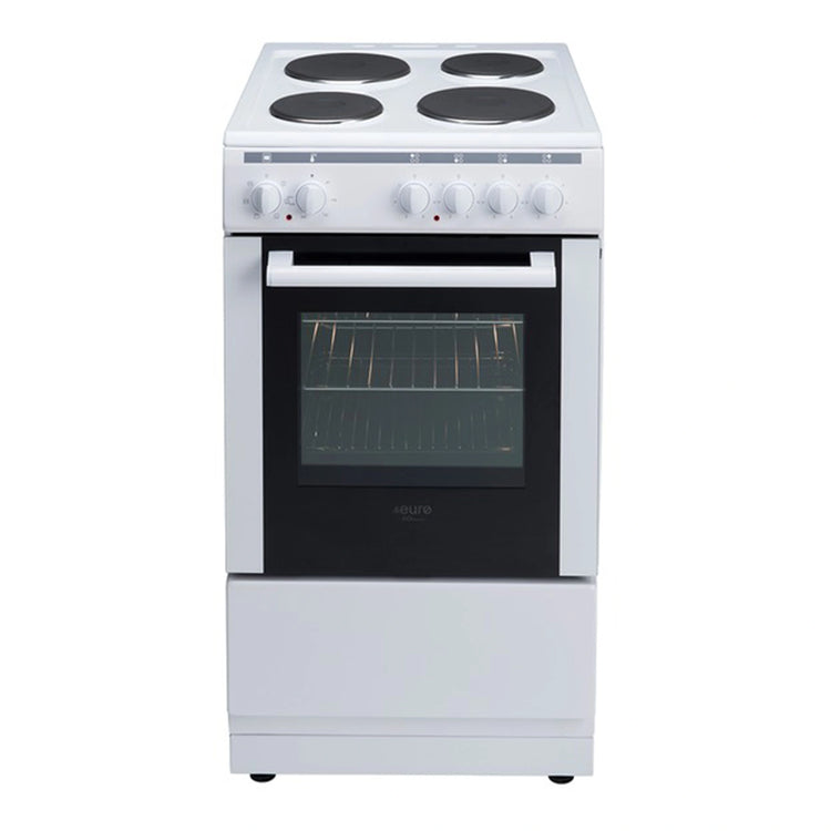 Euro Appliances 50cm Electric Freestanding Oven EV500EWH, Front View