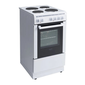 Euro Appliances 50cm Electric Freestanding Oven EV500EWH, Side View