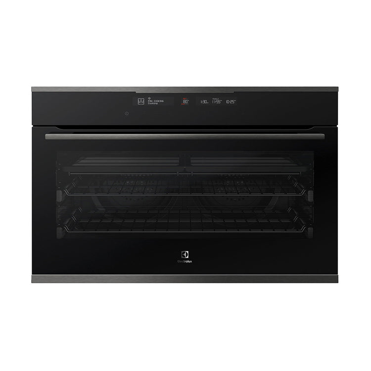 Electrolux EVEP916DSD 90cm Dark Stainless Steel Multifunction Pyrolytic Oven, Front view