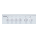 Euromaid EW50 50cm Freestanding Electric Oven White, Control panel view