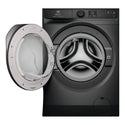 Electrolux 10kg 900 Series Dark Onyx Front Load Washing Machine EWF1042R9SCS, Front View with Door Open