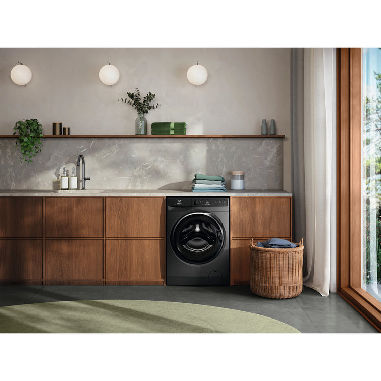 Electrolux 10kg 900 Series Dark Onyx Front Load Washing Machine EWF1042R9SCS, Life Style View
