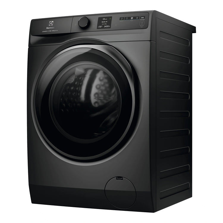 Electrolux 10kg 900 Series Dark Onyx Front Load Washing Machine EWF1042R9SCS, Side View