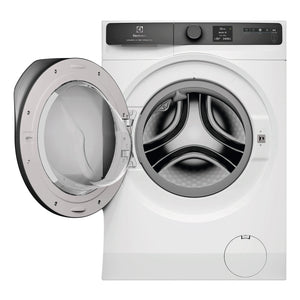 Electrolux 10kg UltimateCare 900 White Front Load Washing Machine EWF1042R9WCS, Front View with Door Open