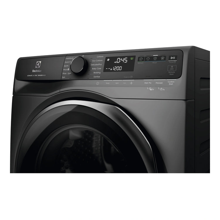 Electrolux 10kg UltimateCare 700 Front Load Washing Machine - Dark Onyx EWF1043R7SCS, CONTROLS