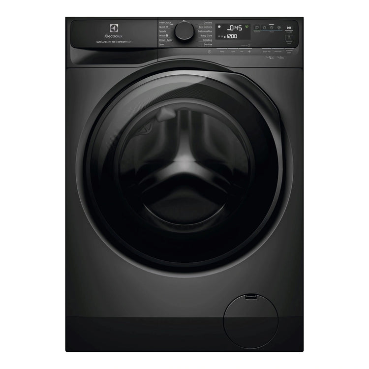 Electrolux 10kg UltimateCare 700 Front Load Washing Machine - Dark Onyx EWF1043R7SCS, FRONT VIEW