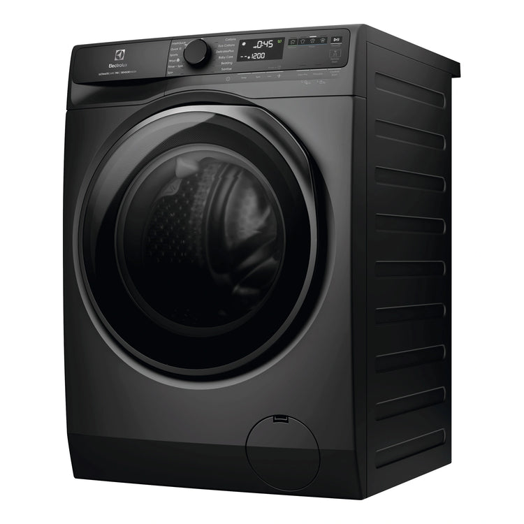 Electrolux 10kg UltimateCare 700 Front Load Washing Machine - Dark Onyx EWF1043R7SCS, SIDE VIEW