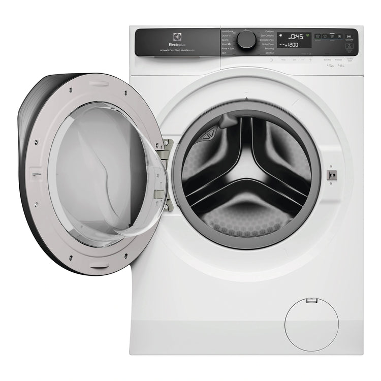 Electrolux 10kg UltimateCare 700 Front Load Washing Machine – White EWF1043R7WCS, FRONT VIEW DOOR OPEN