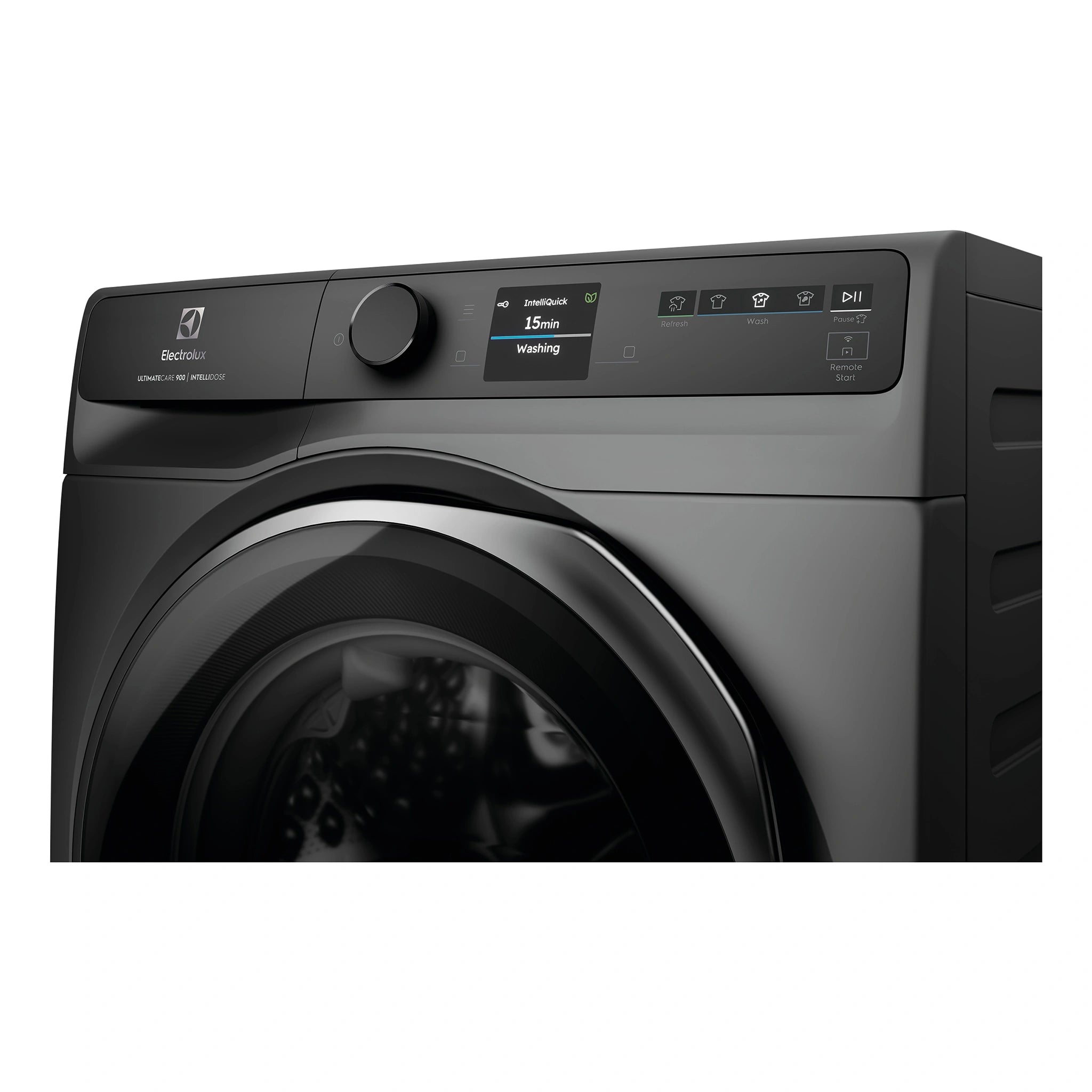 Electrolux 12kg 900 Series Dark Onyx Front Load Washing Machine EWF1242R9SCS, Control Panel  View